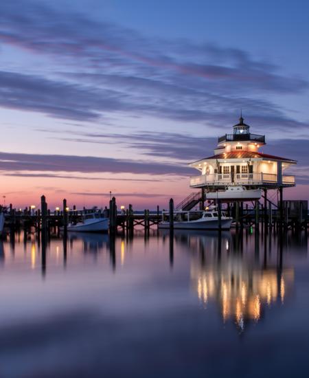 Choptank Lighthouse at Twilight