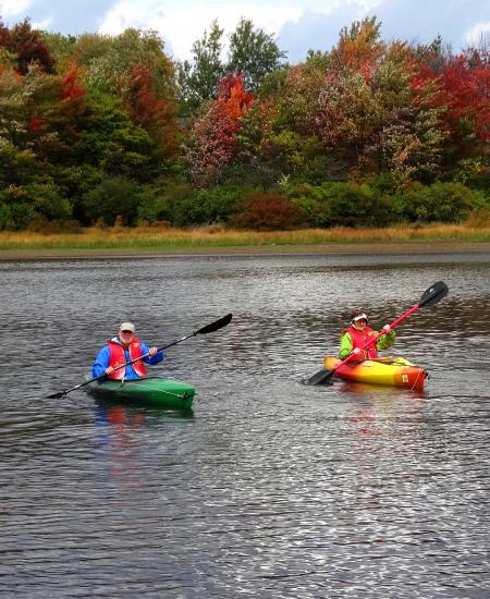 Watersports are popular on Deep Creek Lake in McHenry, a short drive south of the Historic National Road.