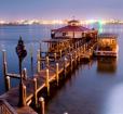Sunset aerial view of Sneaky Pete's Photo