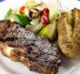 Steak dinner Photo