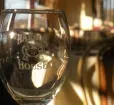 Wine glass in restaurant Photo