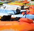 Equipment lined up for adventure Photo