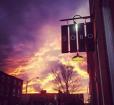 Sobo Café sign at sunset Photo