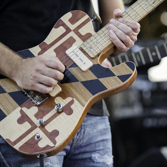 Maryland flag guitar