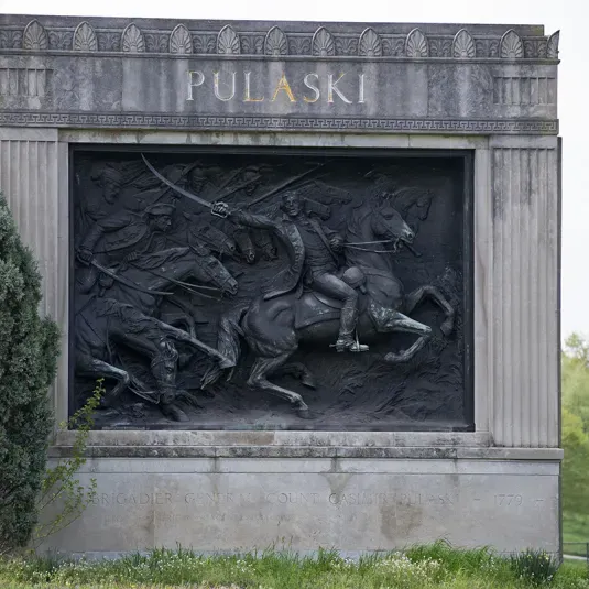Pulaski Monument at Pulaski Park