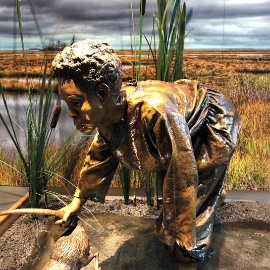 Harriet Tubman muskrat exhibit