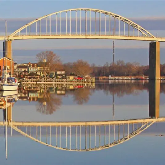 Chesapeake City - Bridge Reflected