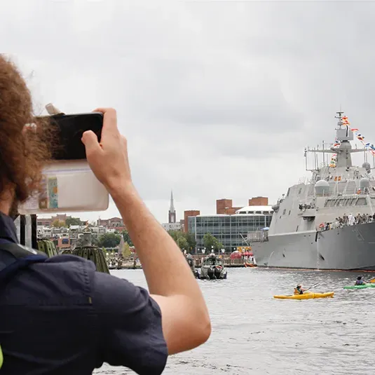 Navy  LCS on West Wall