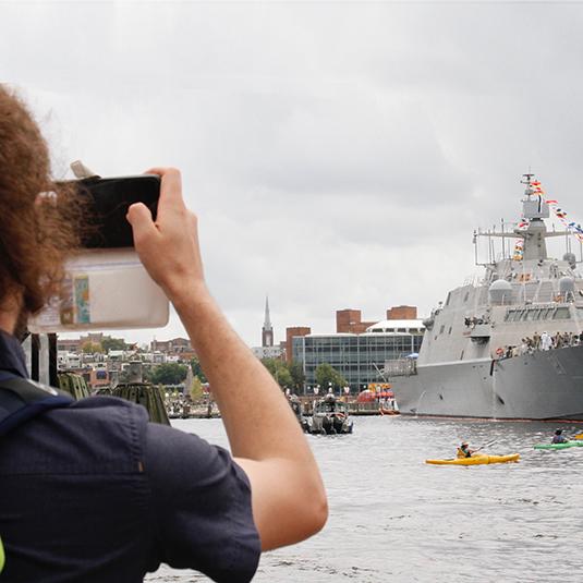 Navy  LCS on West Wall