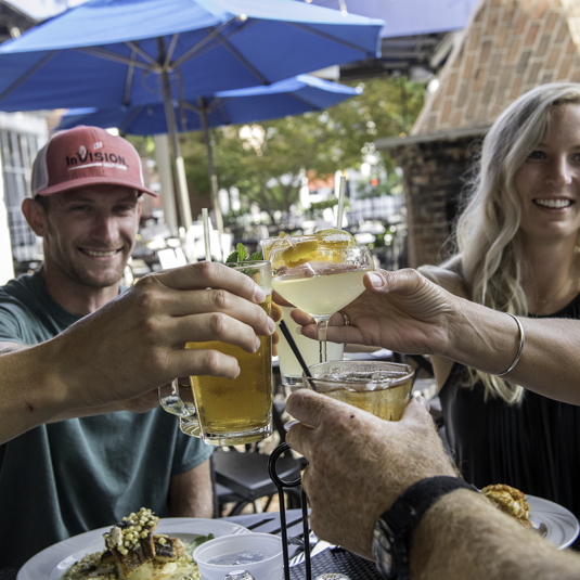 Dining Outside at the Tidewater Inn