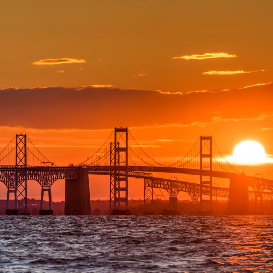 Bay Bridge sunset