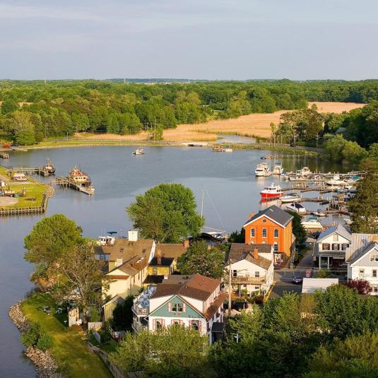 Chesapeake City from Above