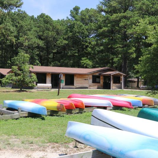 Kayaks at Janes Island State Park