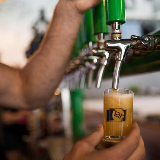 Local  beer on tap at RAR Brewing Company