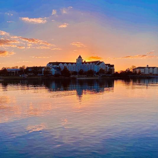 Sunset on the Choptank River at the Chesapeake Hyatt