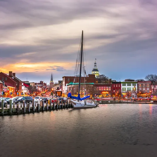 Annapolis Maryland from Annapolis Harbor