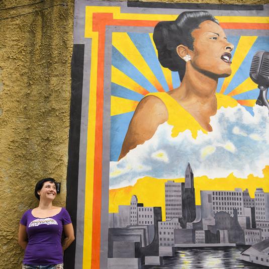 Billie Holiday Mural by Bridget Cimino