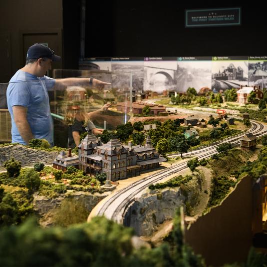 B&amp;O Railroad Museum Ellicott City Station Train Display