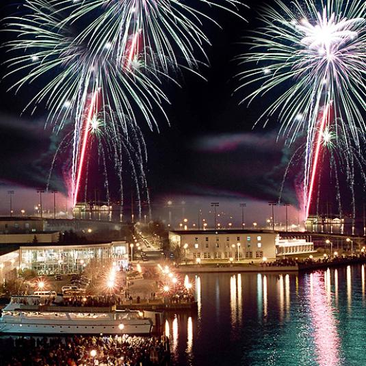 Fireworks Display in downtown Annapolis
