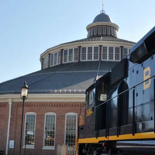 B&amp;O Railroad Museum Roundhouse and Train