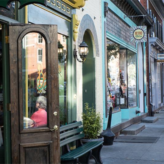 Downtown Frederick's retail area