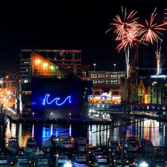 Fireworks Display, Baltimore Inner Harbor