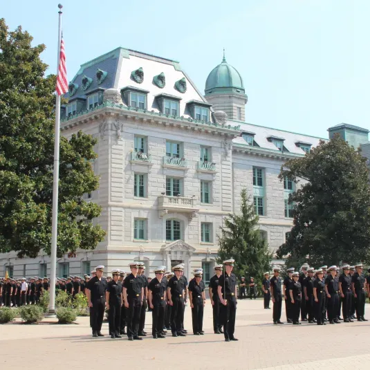Noon Formation at U.S. Naval Academy - Annapolis