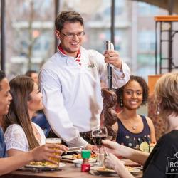 Group of teachers dining Photo