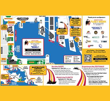 Maryland Fleet Week & Flyover Baltimore Event Map Promo Image
