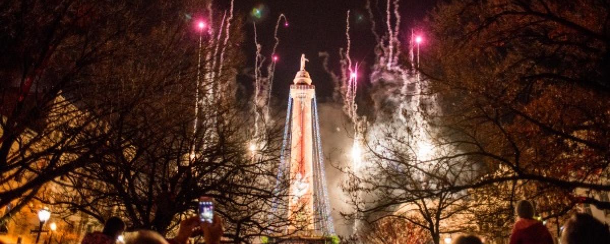 Monument Lighting and fireworks