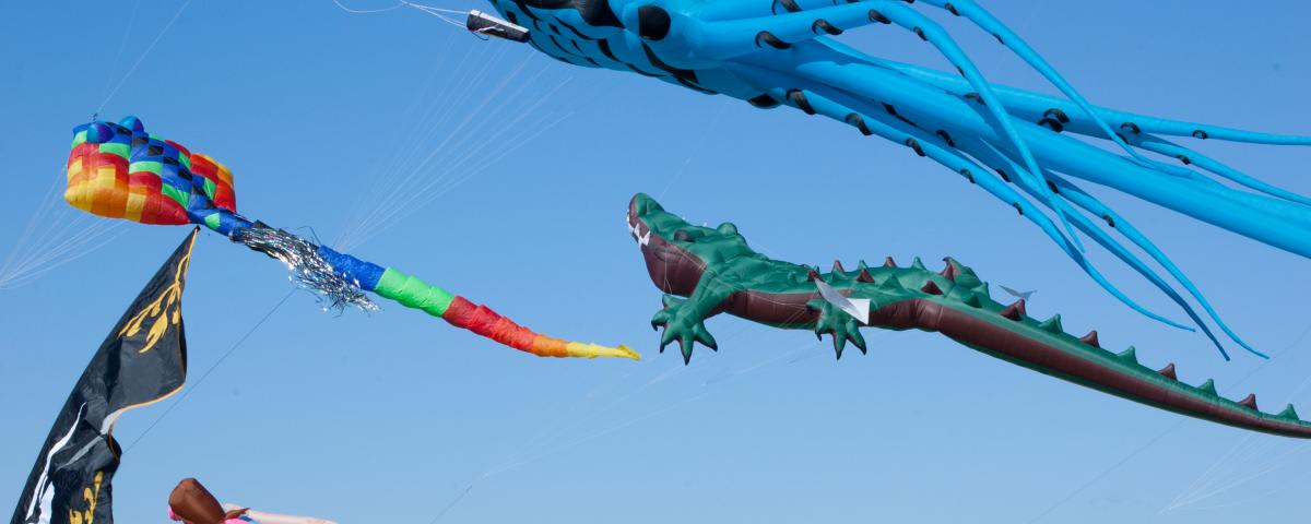 Kites are flying during the Maryland International Kite Expo in Ocean City. Maryland International Kite Expo