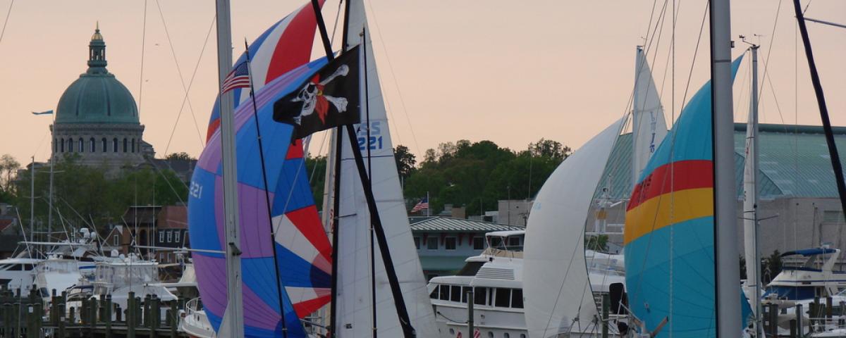 Wednesday Night Sailing Races in Annapolis Spend a calm evening watching the Wednesday Night Sailboat Races in Annapolis MD.